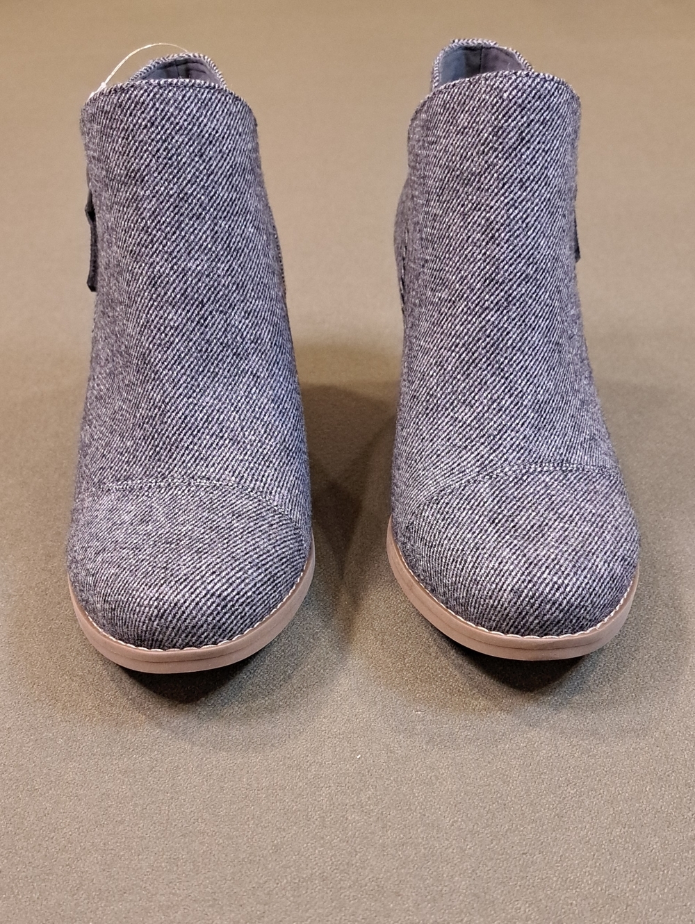 Toms Women's Goldie Shimmer Twill Wedge Boot In Gray - Size: 9 - Picture 4 of 11